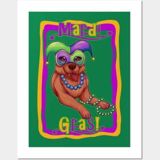 Mardi Gras Dog Posters and Art